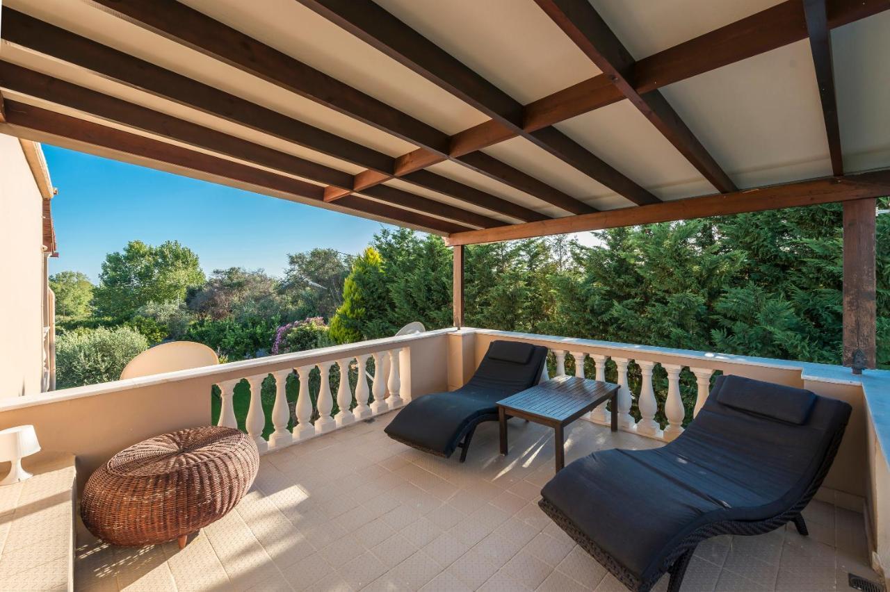 Halikounas Villa Maxim With Private Pool & Tennis Court מראה חיצוני תמונה