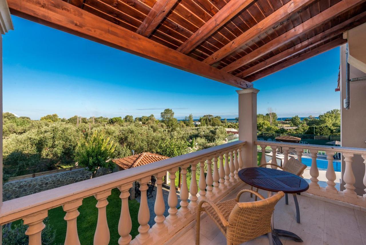 Halikounas Villa Maxim With Private Pool & Tennis Court מראה חיצוני תמונה