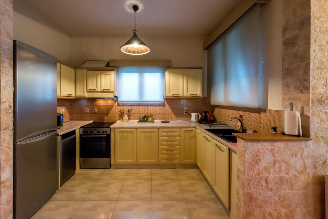 Halikounas Villa Maxim With Private Pool & Tennis Court מראה חיצוני תמונה