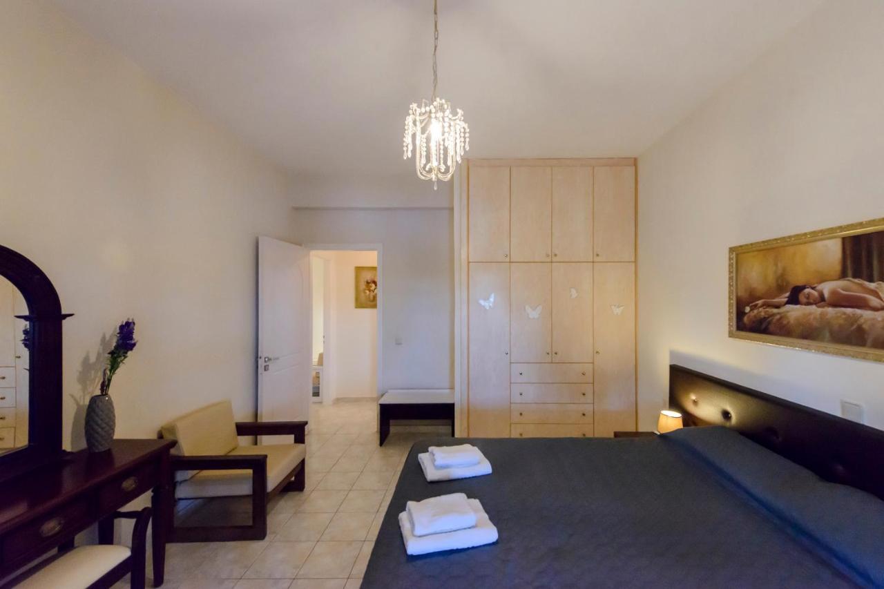 Halikounas Villa Maxim With Private Pool & Tennis Court מראה חיצוני תמונה