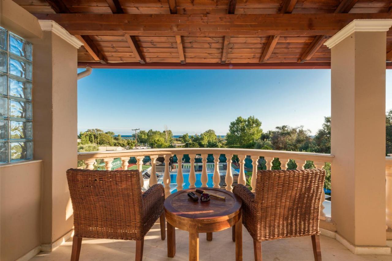 Halikounas Villa Maxim With Private Pool & Tennis Court מראה חיצוני תמונה
