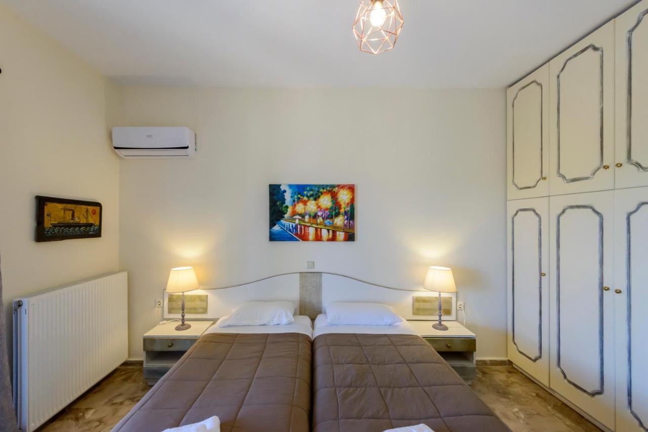 Halikounas Villa Maxim With Private Pool & Tennis Court מראה חיצוני תמונה