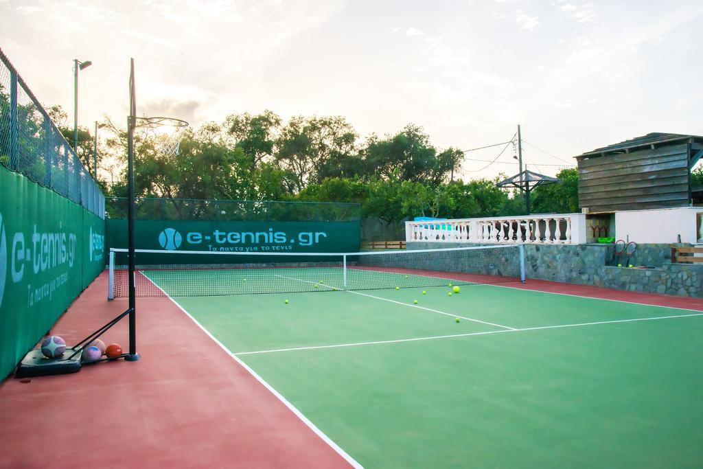 Halikounas Villa Maxim With Private Pool & Tennis Court מראה חיצוני תמונה