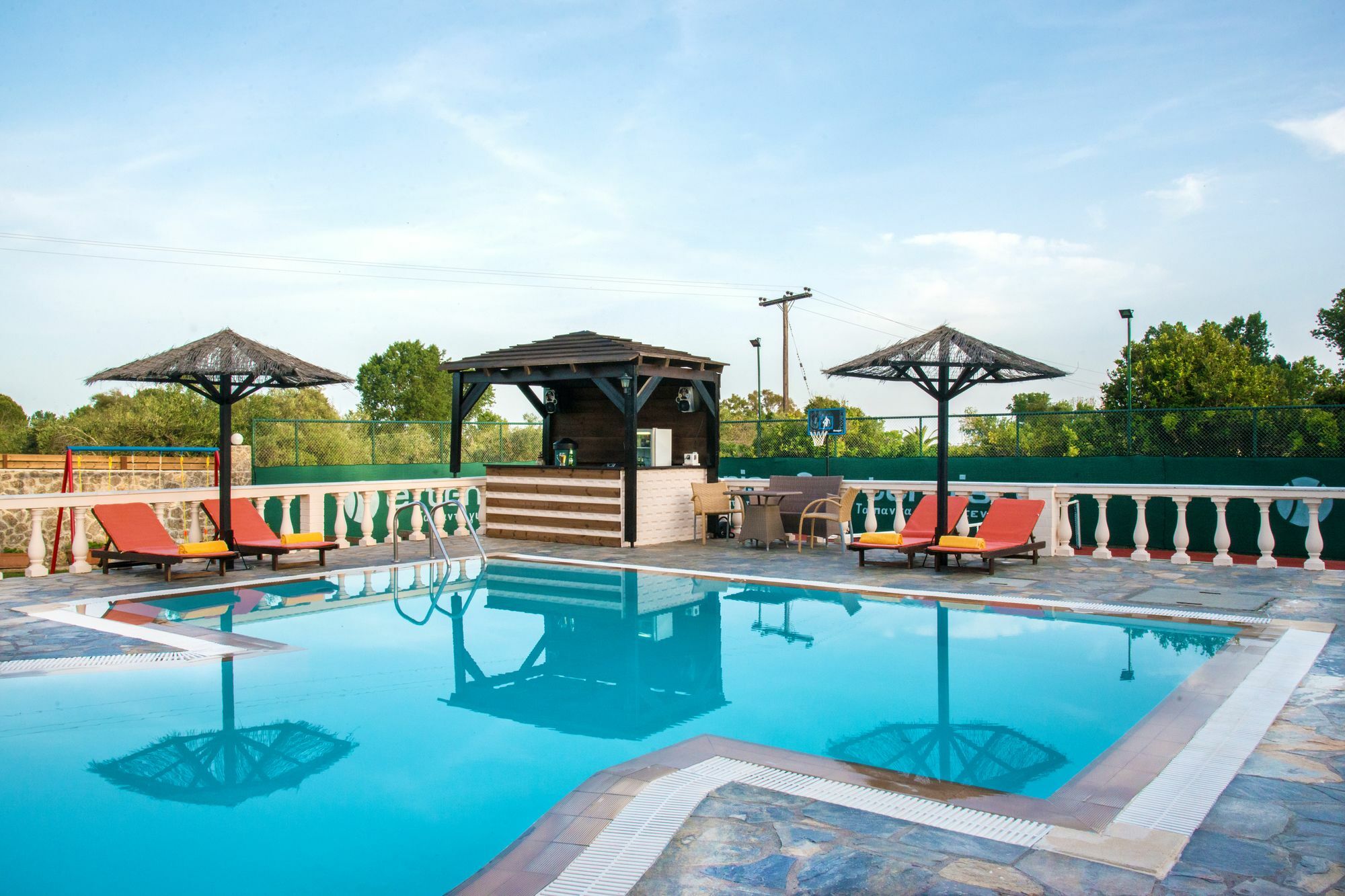 Halikounas Villa Maxim With Private Pool & Tennis Court מראה חיצוני תמונה