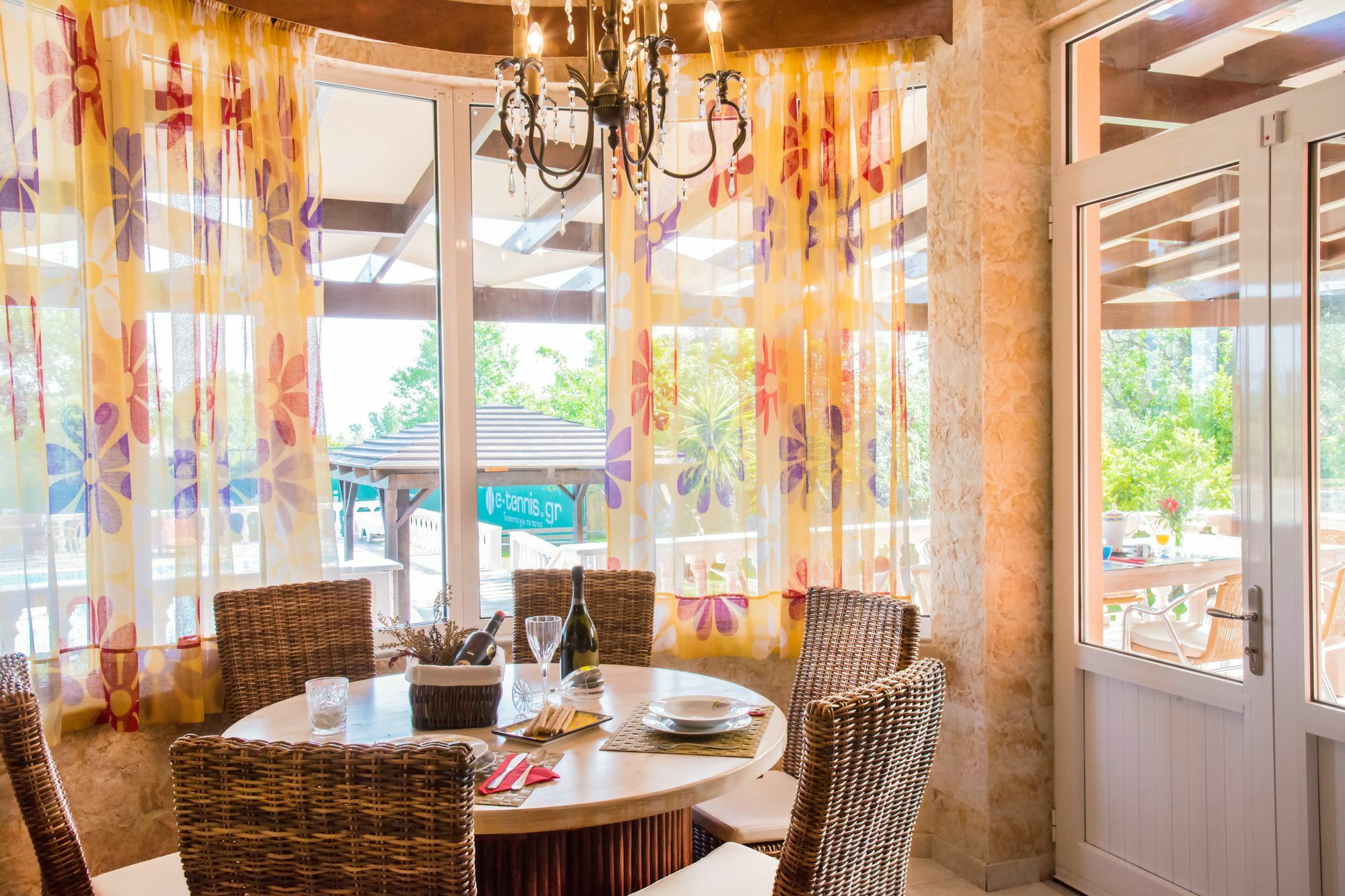 Halikounas Villa Maxim With Private Pool & Tennis Court מראה חיצוני תמונה