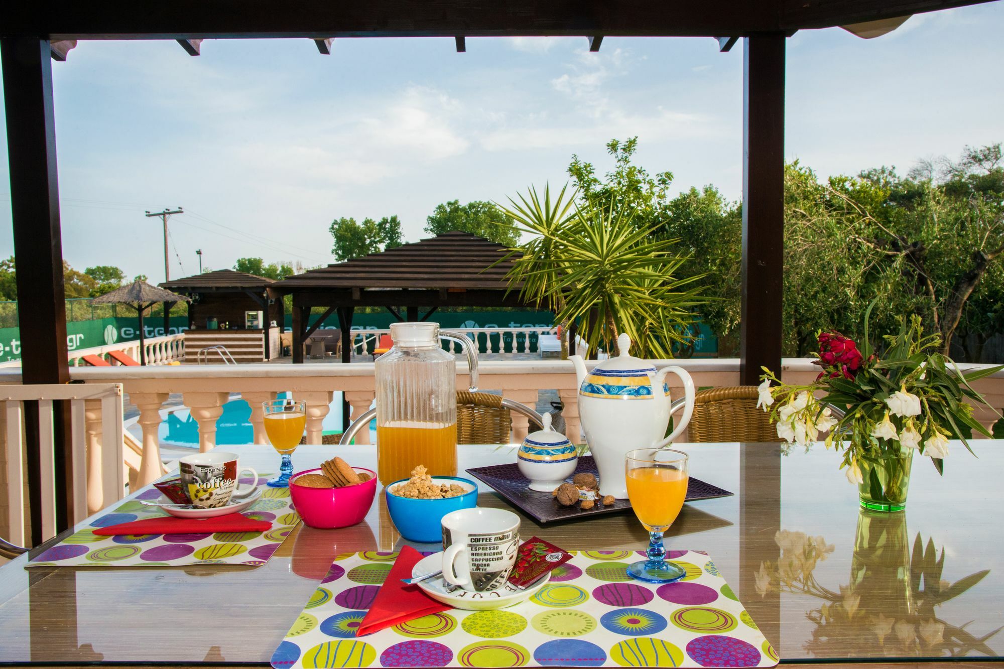 Halikounas Villa Maxim With Private Pool & Tennis Court מראה חיצוני תמונה